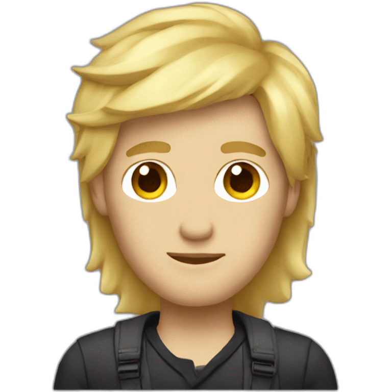 man designer with blondie hair emoji