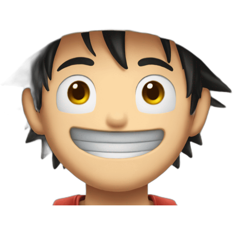 Luffy avec son chapeau emoji