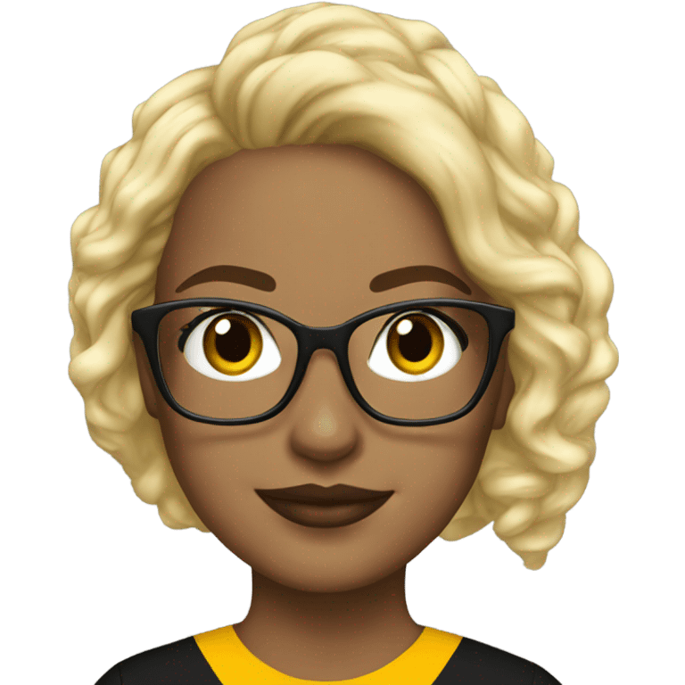 Steelers nfl girl blonde glasses emoji