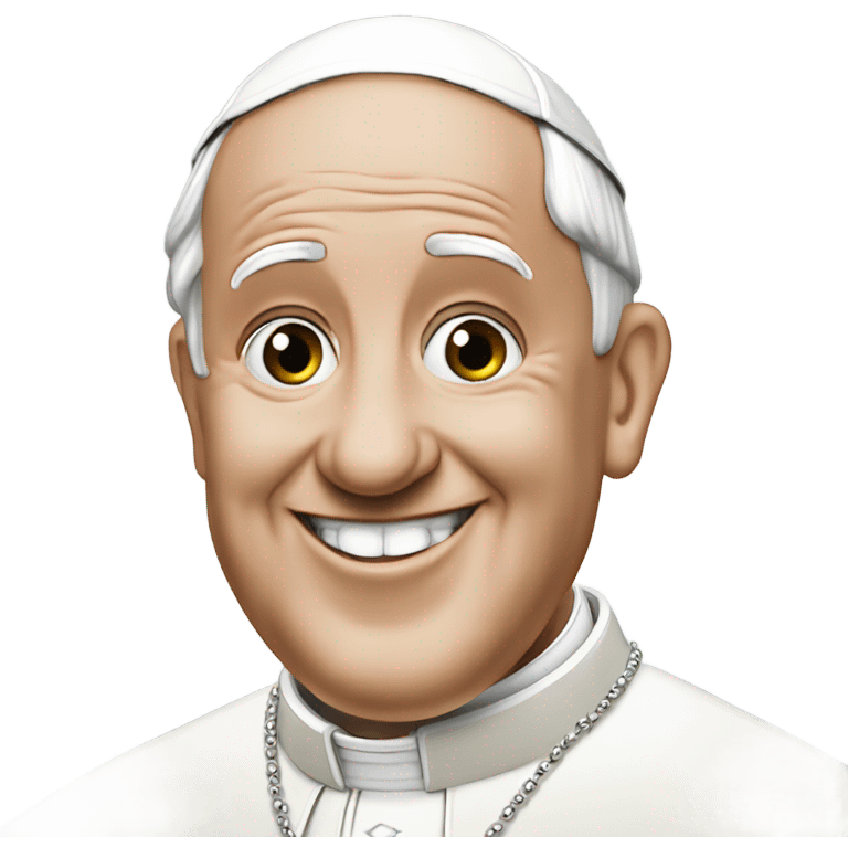 pope francis with a ring bell emoji