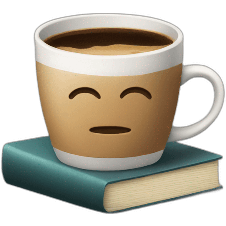 Coffee and book emoji