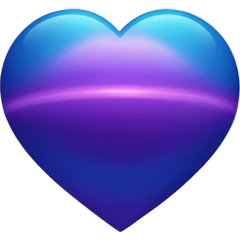 heart shape purple and blue Saturn planet emoji