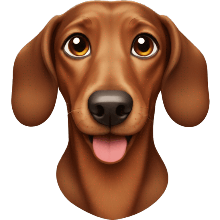 brown dachshund emoji