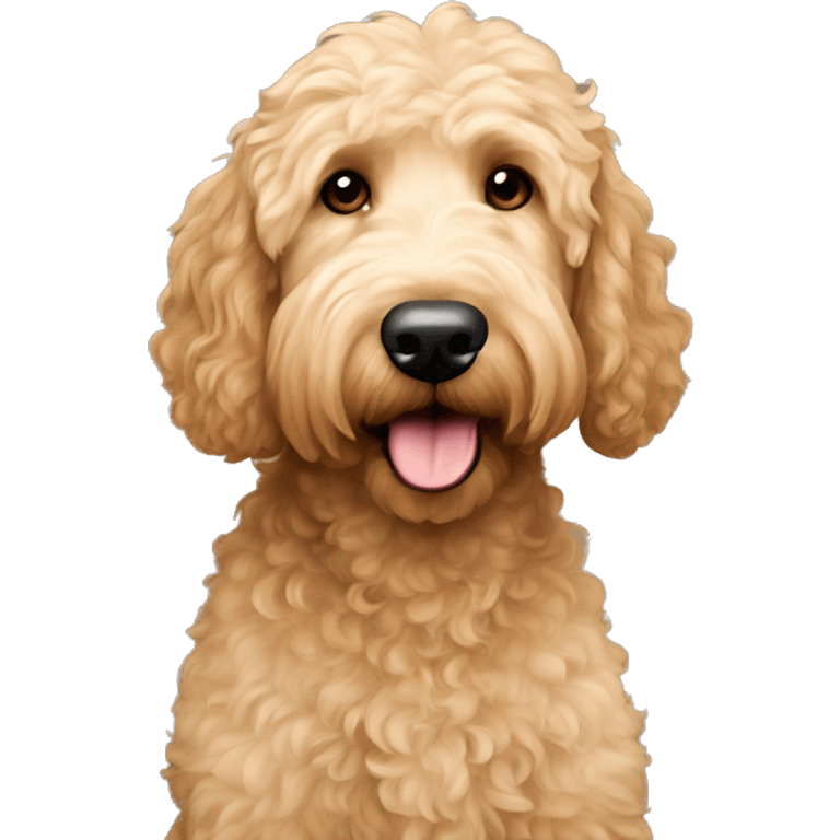 Tan Goldendoodle  emoji