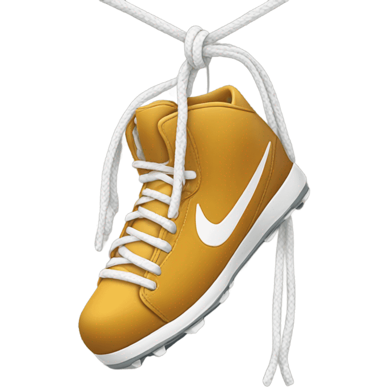 Hanging football shoes emoji