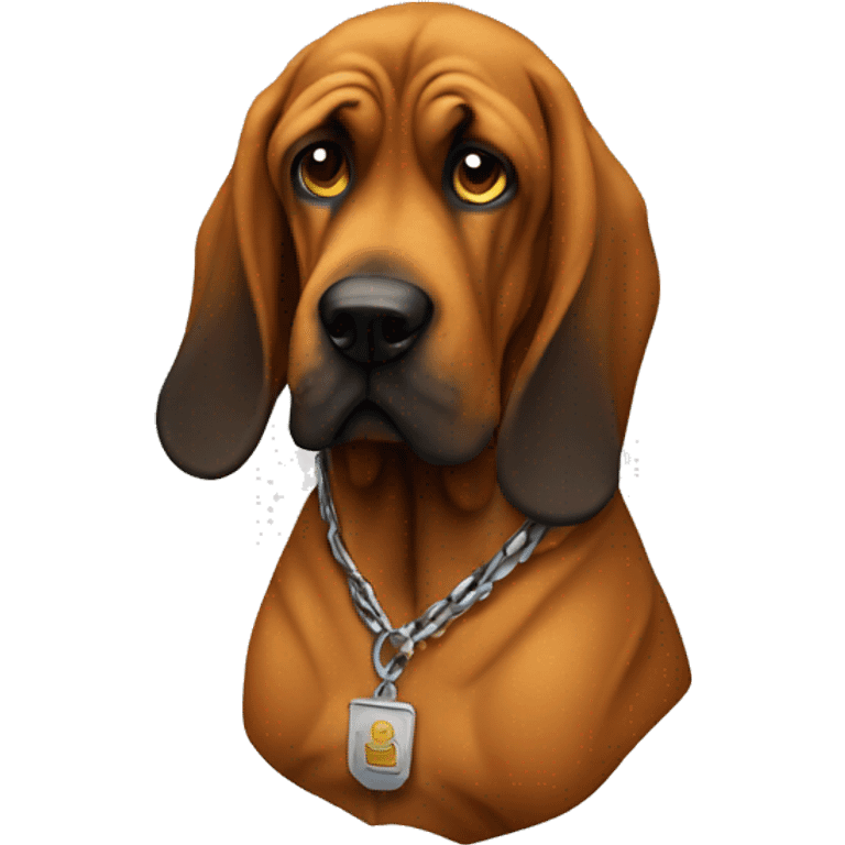 Gangster bloodhound emoji