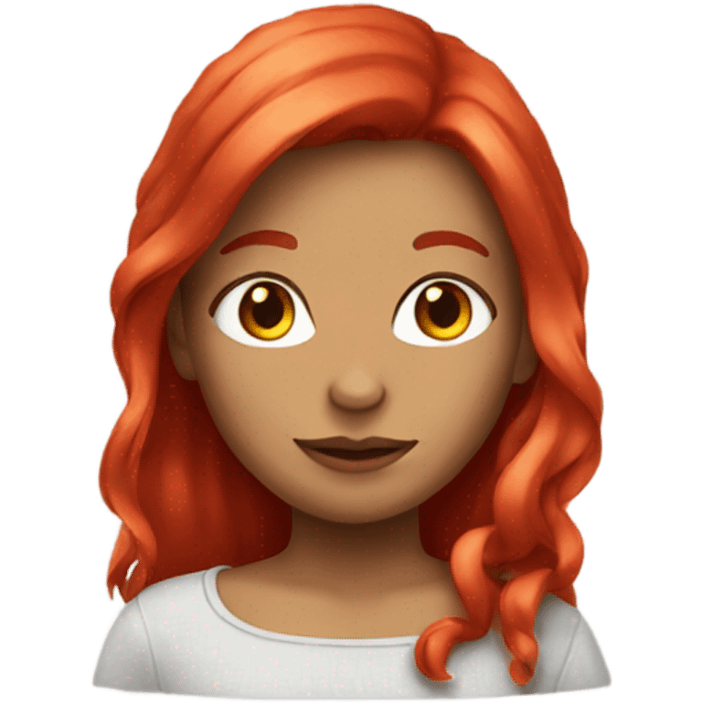 Emojis girl with red hair  emoji