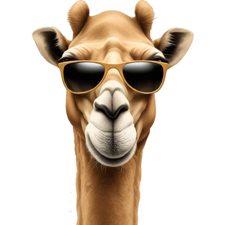 Camel wearing sunglasses emoji