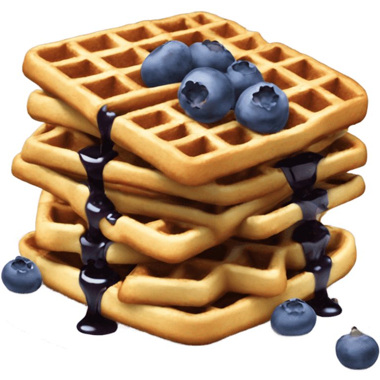 blueberry waffles emoji