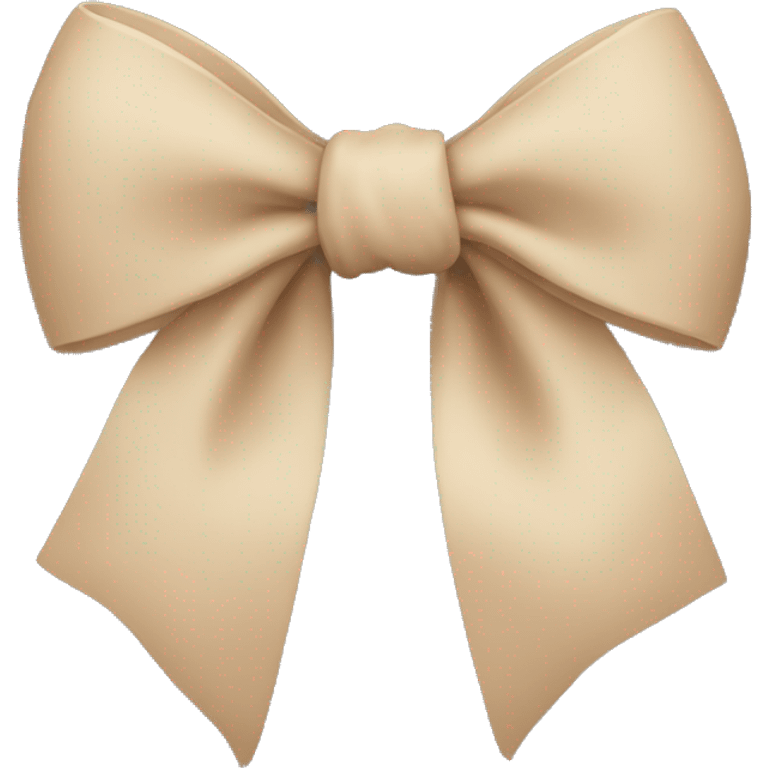 beige bow emoji