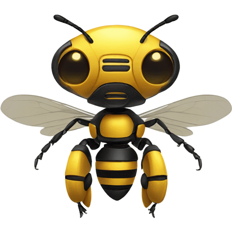 robot bee cute emoji