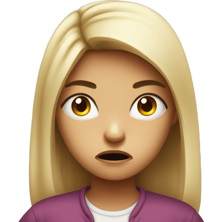 Angry girl emoji