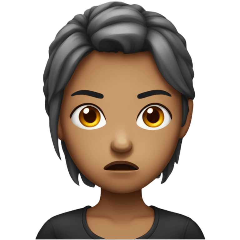 Angry girl  emoji