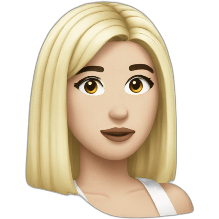 blonde dua lipa emoji