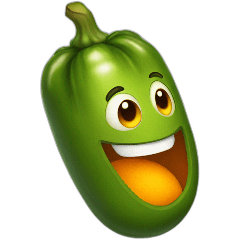 orange-pickle emoji