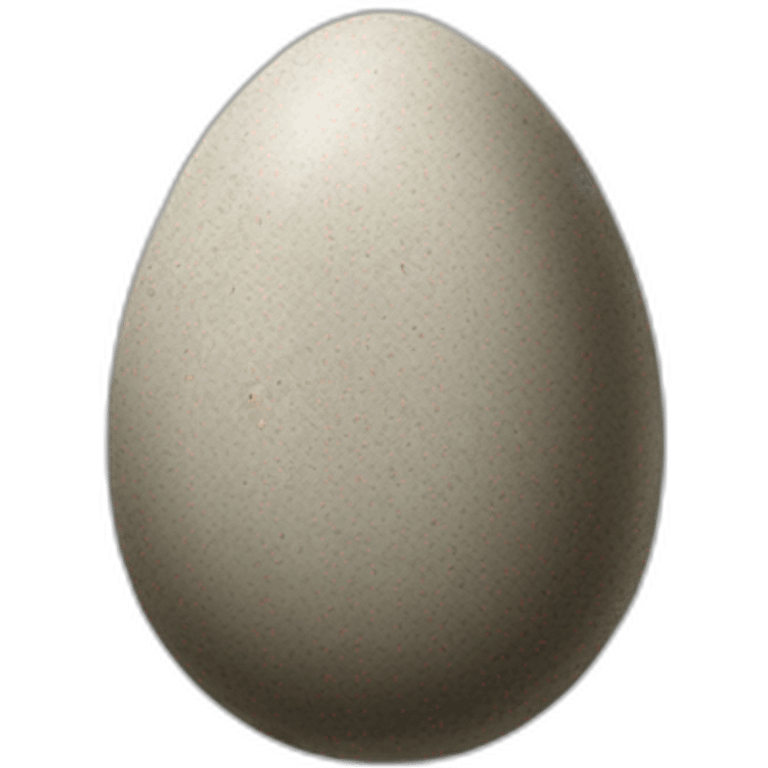 Stone egg emoji