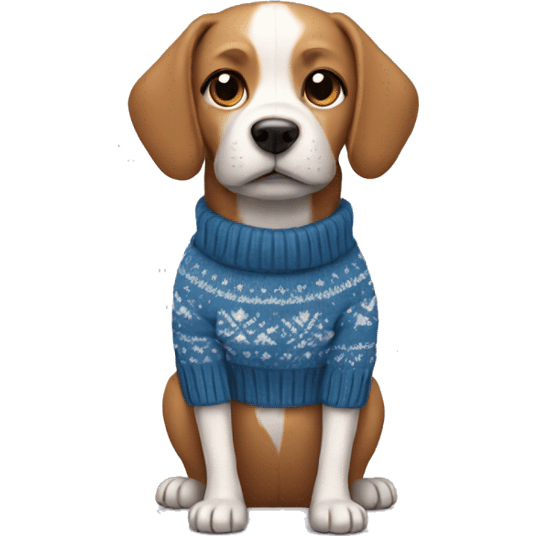 dog with a sweater  emoji