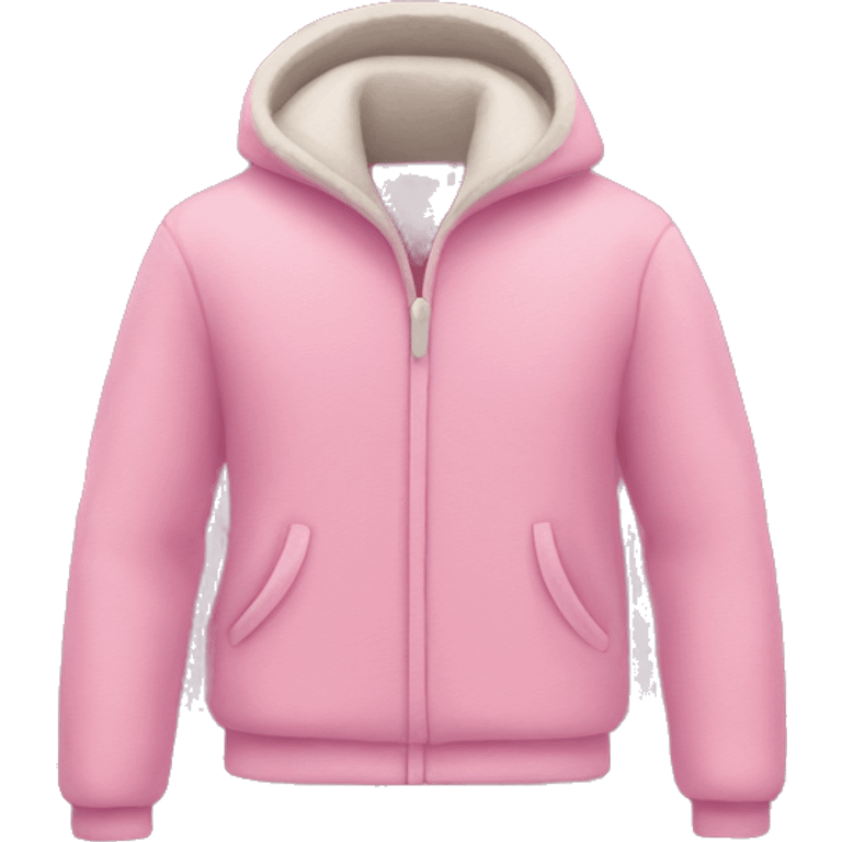 Pink fleece jacket  emoji