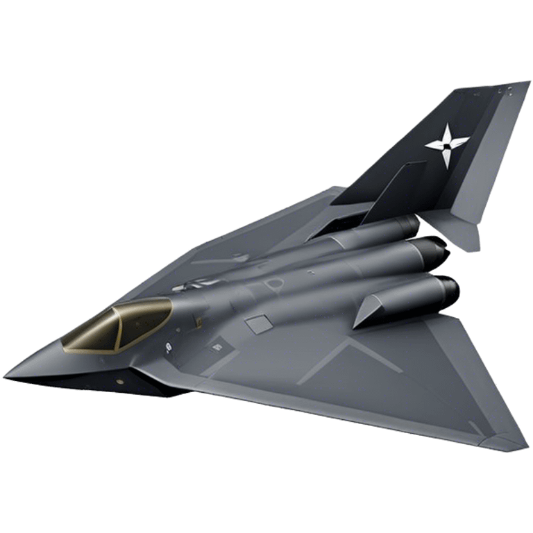 F-117 Nighthawk - Lockheed Martin (Stealth Grey) emoji