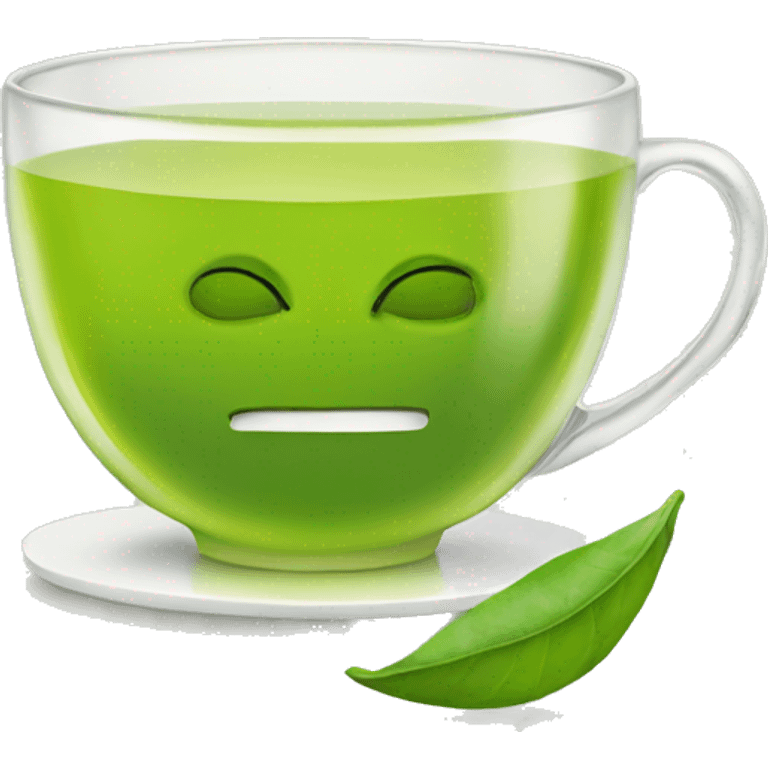 Green tea with lemon  emoji