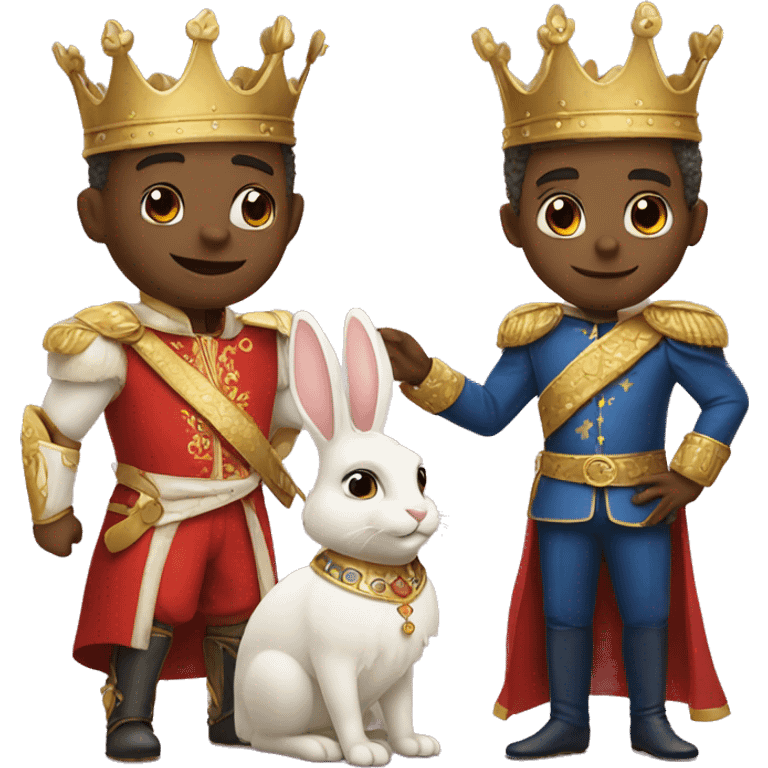 King and prince bunny emoji