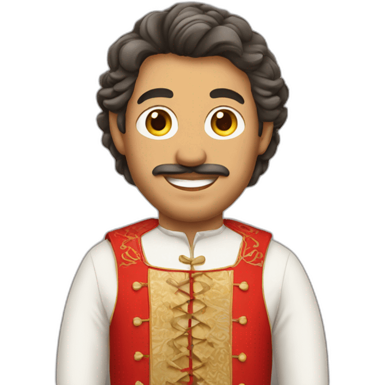 Swiss man in national costume emoji