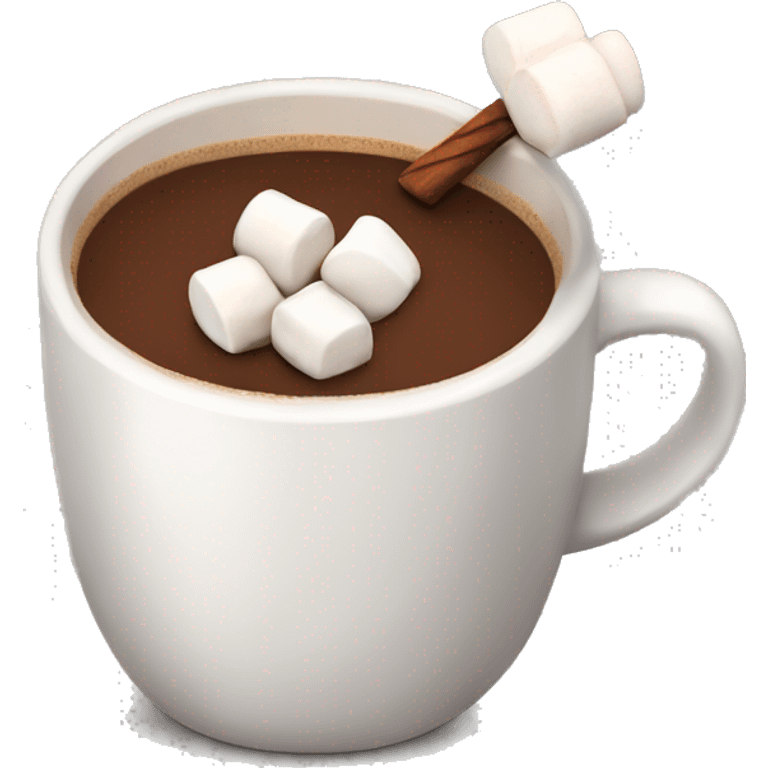 Hot chocolate with marshmallows  emoji