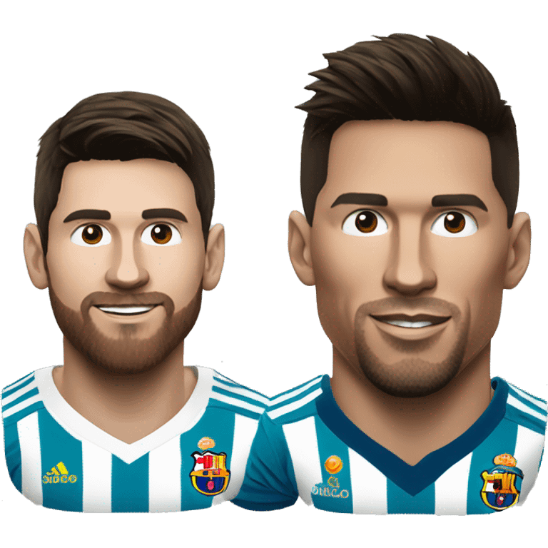 Messi and ronaldo emoji