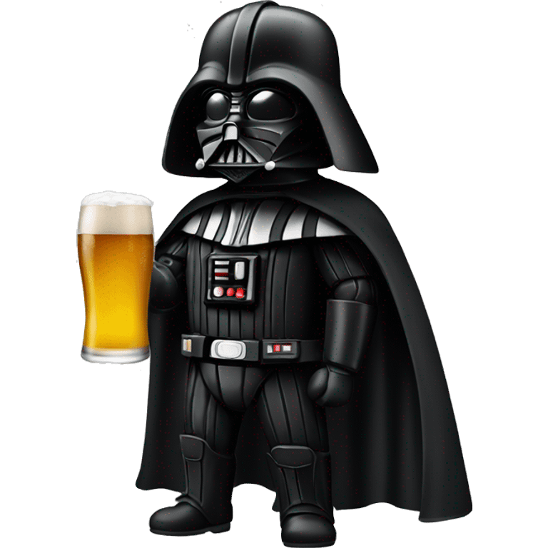 darkvador avec une bière  emoji