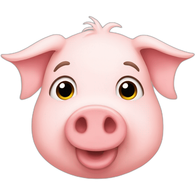 pig without hat emoji