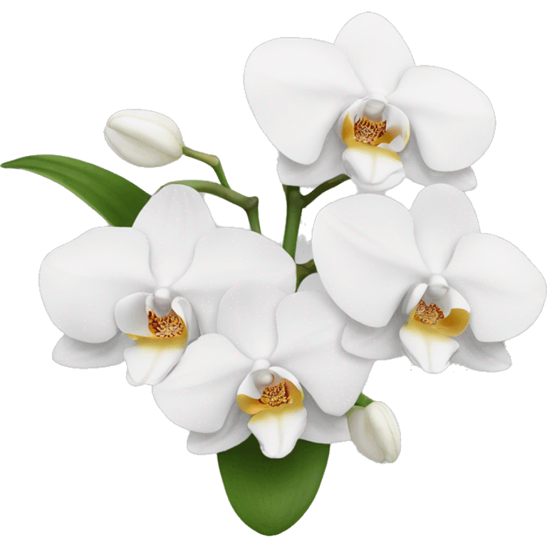 White orchids emoji