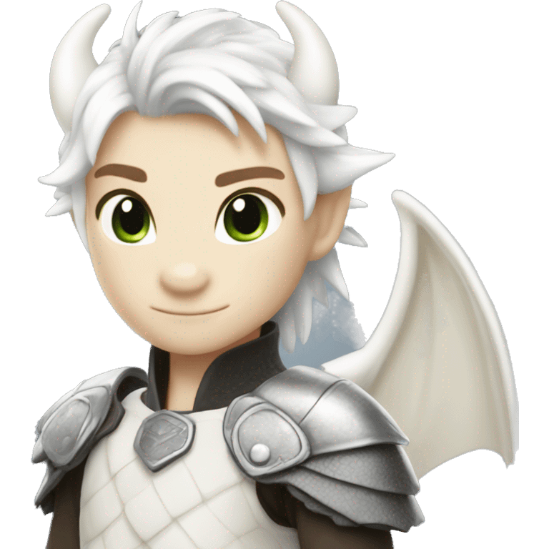 Toothless dragon light fury white emoji