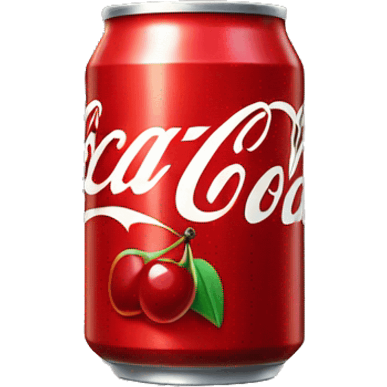 Cherry coca cola can emoji