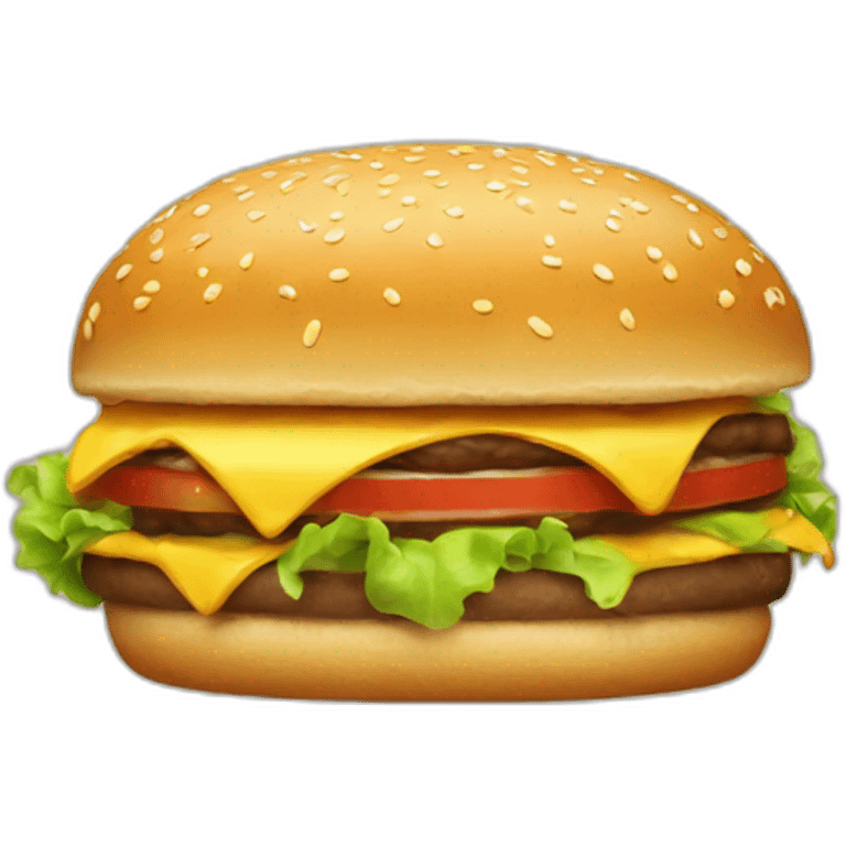 Chat qui mange un burger emoji