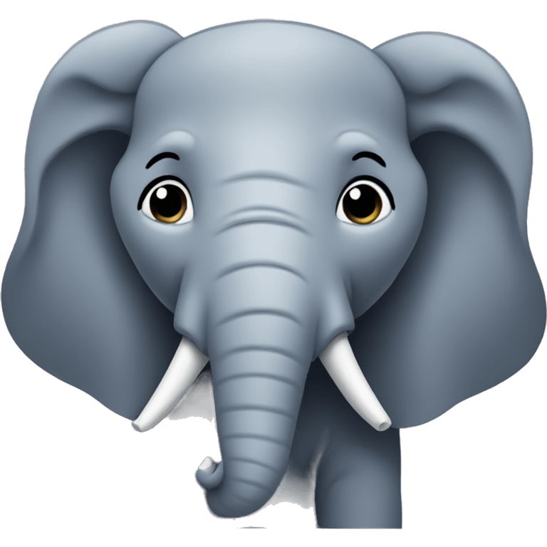 Elephant with curly hair  emoji