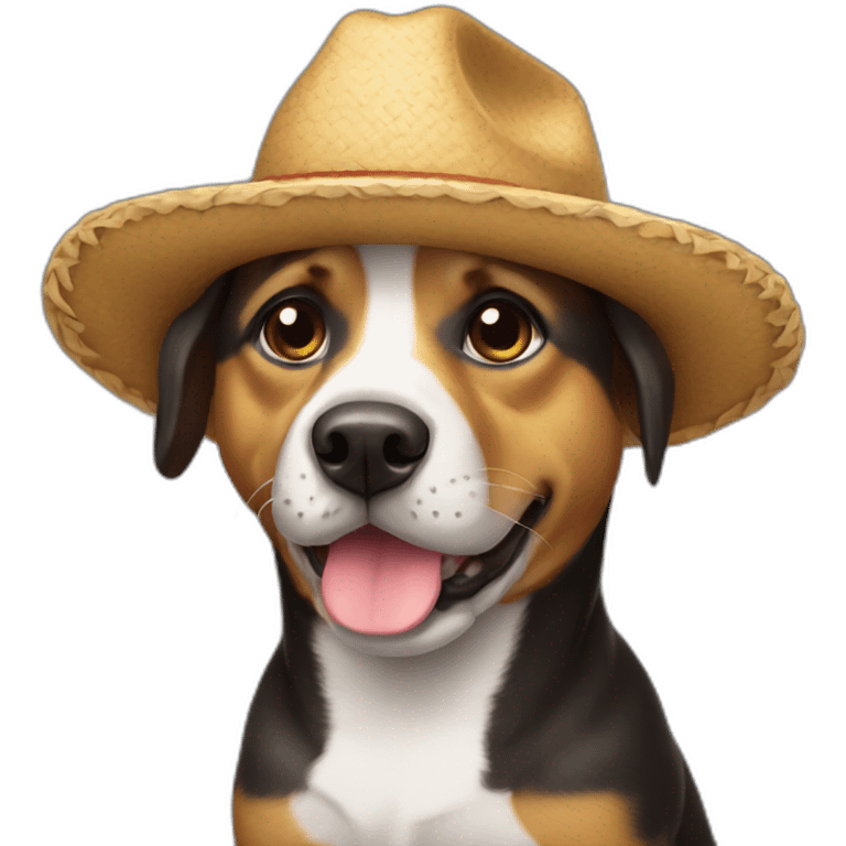 perro con sombrero emoji