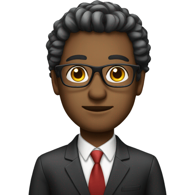 a man looking like a ceo with glasses emoji