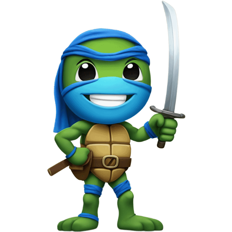 Leonardo the teenage mutant ninja turtle giving a thumbs up emoji