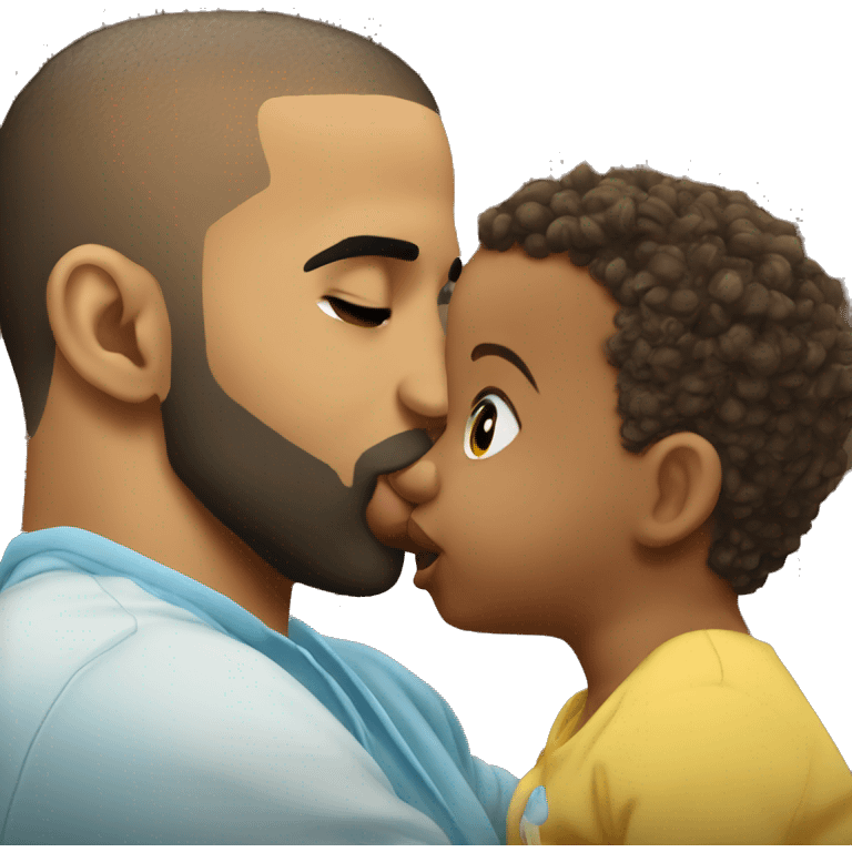 Drake kissing a baby emoji