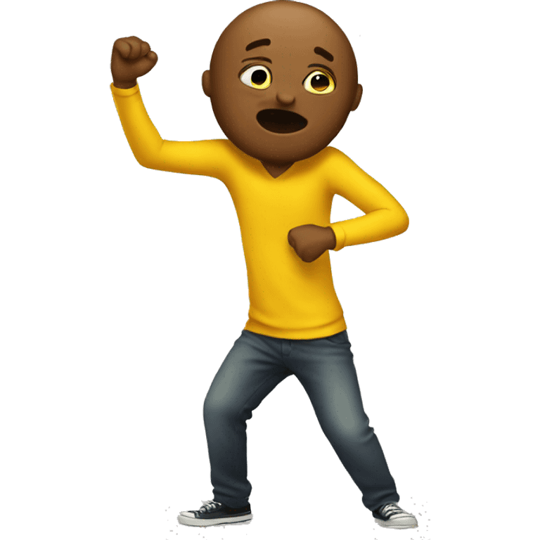 emoji hitting the dab emoji