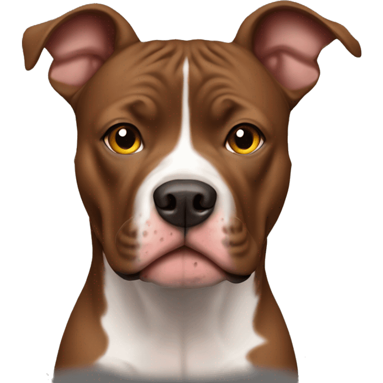 brown pitbull emoji