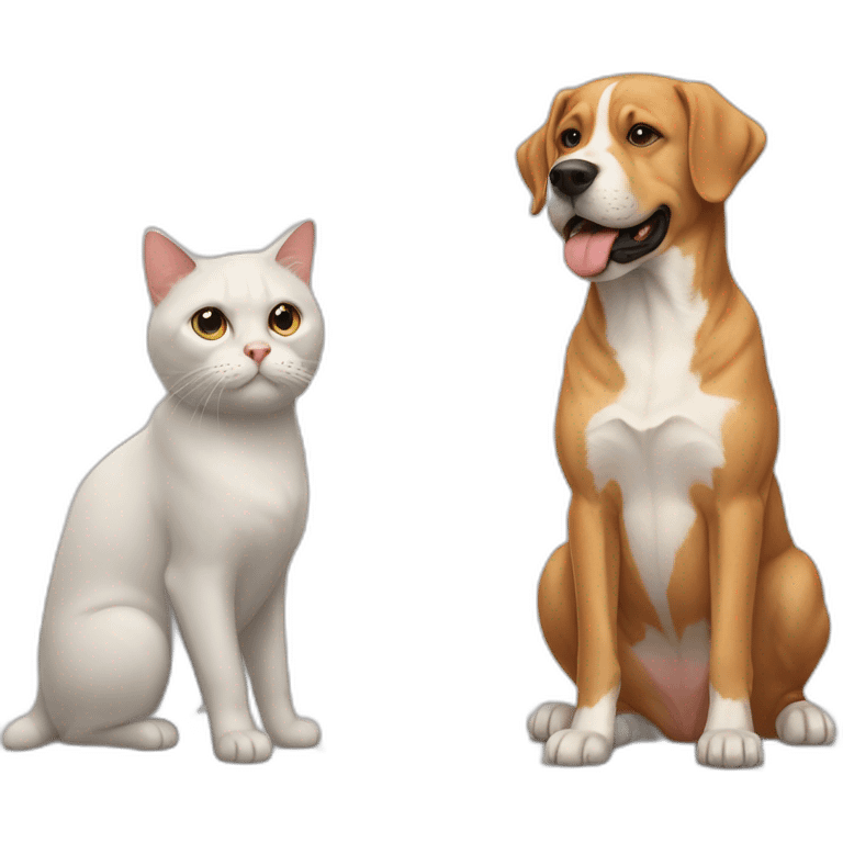 cat vs dog emoji