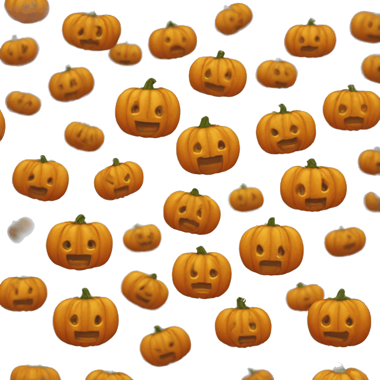 a patch of pumkin emoji