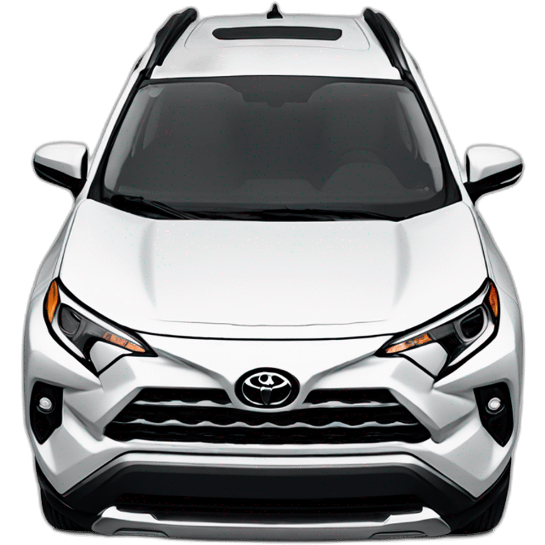 2019 toyota rav 4 in white emoji