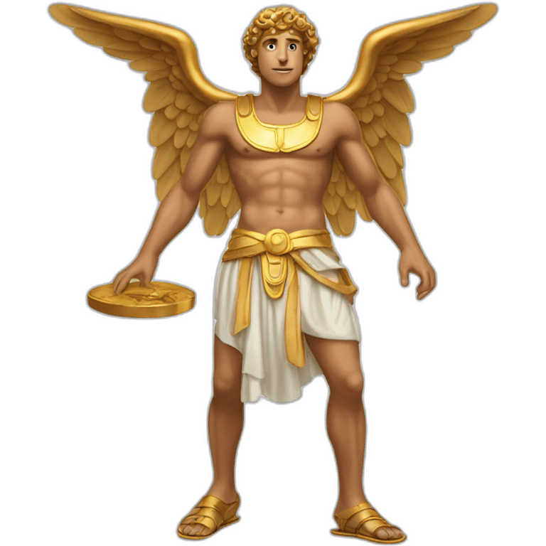 Hermes mythologic god with sandals wings emoji