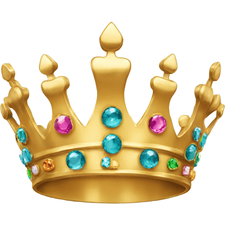 gold crown with gems emoji