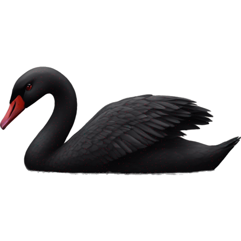 Black swan emoji