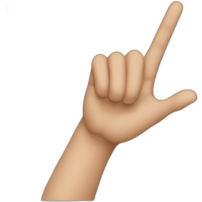 Person point with left hand to upward emoji