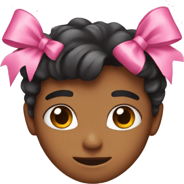 a pink bow emoji