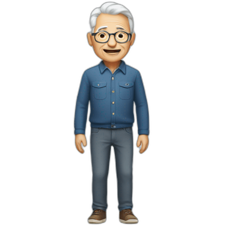 grandfather in trousers emoji